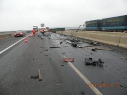 Wypadek ciężarówki na A4 - drogowcy musieli zamknąć jedną nitkę autostrady