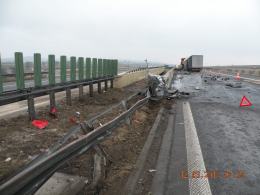 Wypadek ciężarówki na A4 - drogowcy musieli zamknąć jedną nitkę autostrady