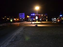 Kierująca audi wjechała wprost pod ciężarówkę