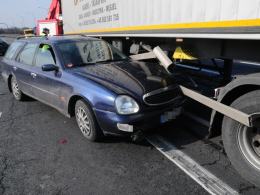 Wypadek na obwodnicy - kierowca forda zajechał drogę audi