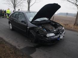 Kierowca zasłabł za kierownicą i uderzył w drzewo