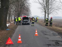 Kierowca zasłabł za kierownicą i uderzył w drzewo