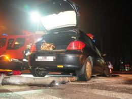 Nocna "szarża" po Opolu zakończona na latarni