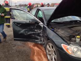 Jaguar i audi zderzyły się w Zimnicach