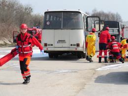 Ćwiczenia służb ratowniczych w Skarbimierzu i Brzegu