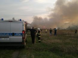 Pożar baraków w Chmielowicach