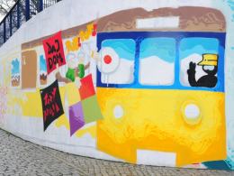 Festiwalowe graffiti zdobi mury NCPP