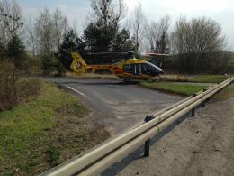 Dwa wypadki na drodze krajowej nr 46. Zginął pieszy