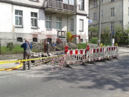 Trwa usuwanie awarii gazociągu na ul. Grunwaldzkiej