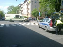Kobieta ranna po zderzeniu w centrum Opola