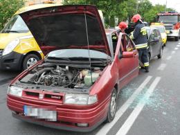 Wypadek na Zaodrzu, dwie osoby trafiły do szpitala