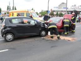 Wypadek na Zaodrzu, dwie osoby trafiły do szpitala