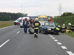 Wypadek trzech samochodów na obwodnicy Opola