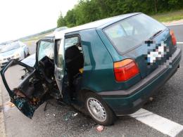 Wypadek trzech samochodów na obwodnicy Opola