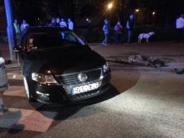 Zderzenie dwóch samochodów i ścięty sygnalizator przy ul. Oleskiej