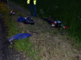 Wypadek pijanego motocyklisty. Prowadził mając 2 promile alkoholu.