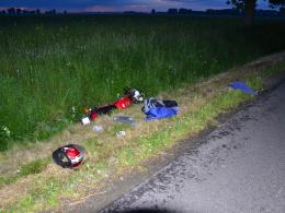 Wypadek pijanego motocyklisty. Prowadził mając 2 promile alkoholu.
