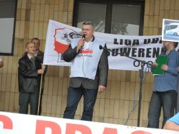 Związkowcy pikietowali w sprawie Elektrowni Opole
