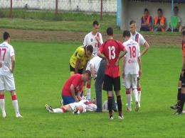 Tomasz Drąg stracił przytomność w 60 minucie spotkania ze Startem Namysłów.