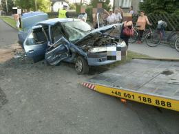 Zderzenie aut w Chróścinie. Dwie osoby w szpitalu.