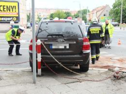 Wypadek przy ul. Plebiscytowej w Opolu. Dwie osoby ranne.
