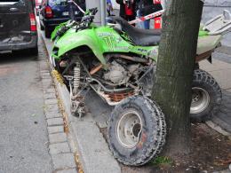 Zderzenie quada z busem w centrum Opola