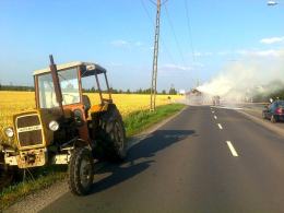 Pożar przyczep z sianem na ul. Wygonowej