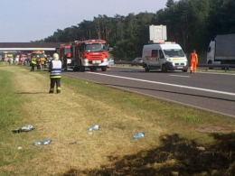 Samochód spłonął na autostradzie A4
