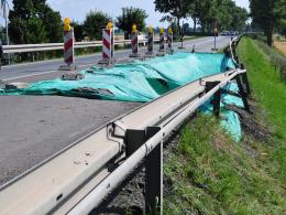 Kolejne problemy z nasypem na trasie Opole-Zawada