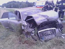 Audi dachowało na obwodnicy Osowca