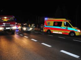 Wypadek na zamkniętej drodze w Zawadzie.
