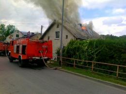Pożar domu jednorodzinnego w Jarnołtówku