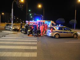 18-latek wymusił pierwszeństwo na skrzyżowaniu