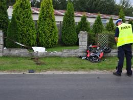 Zderzenie motocykla ze skuterem w Żerkowicach