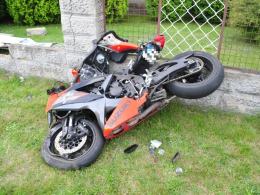 Zderzenie motocykla ze skuterem w Żerkowicach