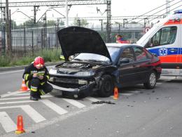 Wypadek na skrzyżowaniu ul. Armii Krajowej i Dubois