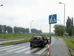 Alfa romeo i nissan zderzyły się na Zaodrzu