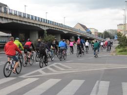Rowerowa Masa Krytyczna na ulicach Opola