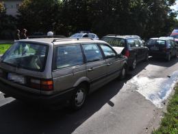 Cztery volkswageny zderzyły się na ulicy Oleskiej