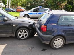 Cztery volkswageny zderzyły się na ulicy Oleskiej