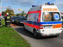 Cztery volkswageny zderzyły się na ulicy Oleskiej