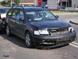 Cztery volkswageny zderzyły się na ulicy Oleskiej
