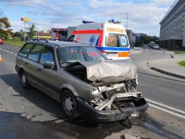 Cztery volkswageny zderzyły się na ulicy Oleskiej