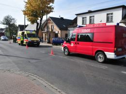 80-letnia kierująca zderzyła się z motocyklistą