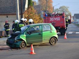 Kierowca seata spowodował wypadek w Popielowie