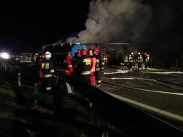 Tragiczny karambol na autostradzie A4, samochody stanęły w płomieniach