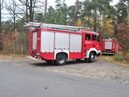 Ćwiczenia strażaków w składzie materiałów wybuchowych