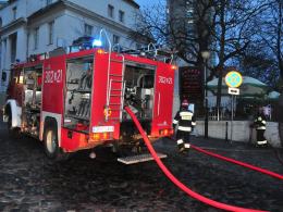 Pożar "Dworku" w centrum Opola