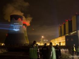 Greenpeace protestuje na terenie Elektrowni Opole