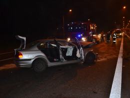 Trzy auta zderzyły się na A4, sprawca zapłaci 1000 zł mandatu